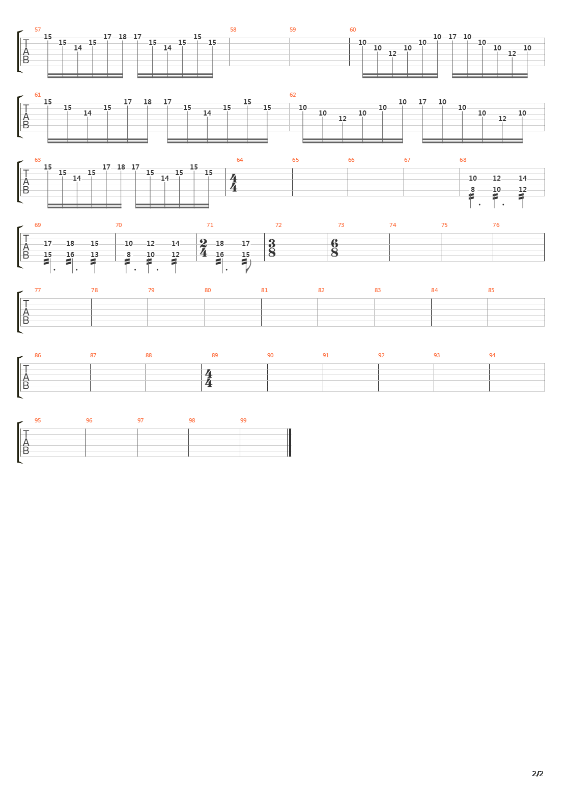 Numerical Scheme吉他谱