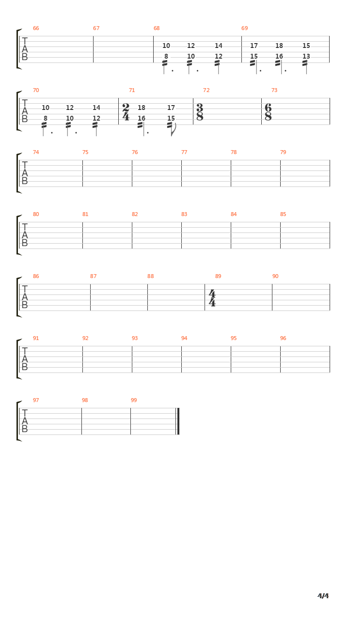 Numerical Scheme吉他谱