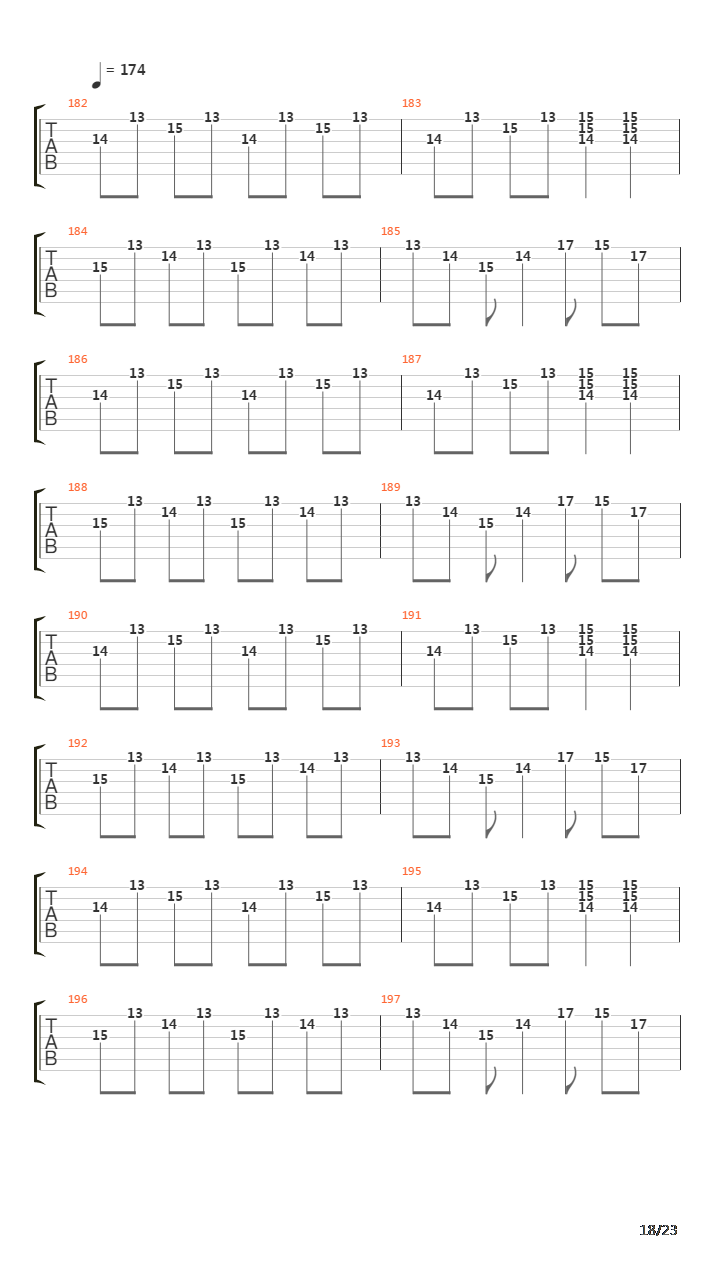 Tetrastructural Minds吉他谱