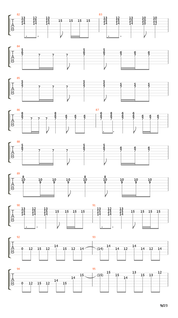 Tetrastructural Minds吉他谱