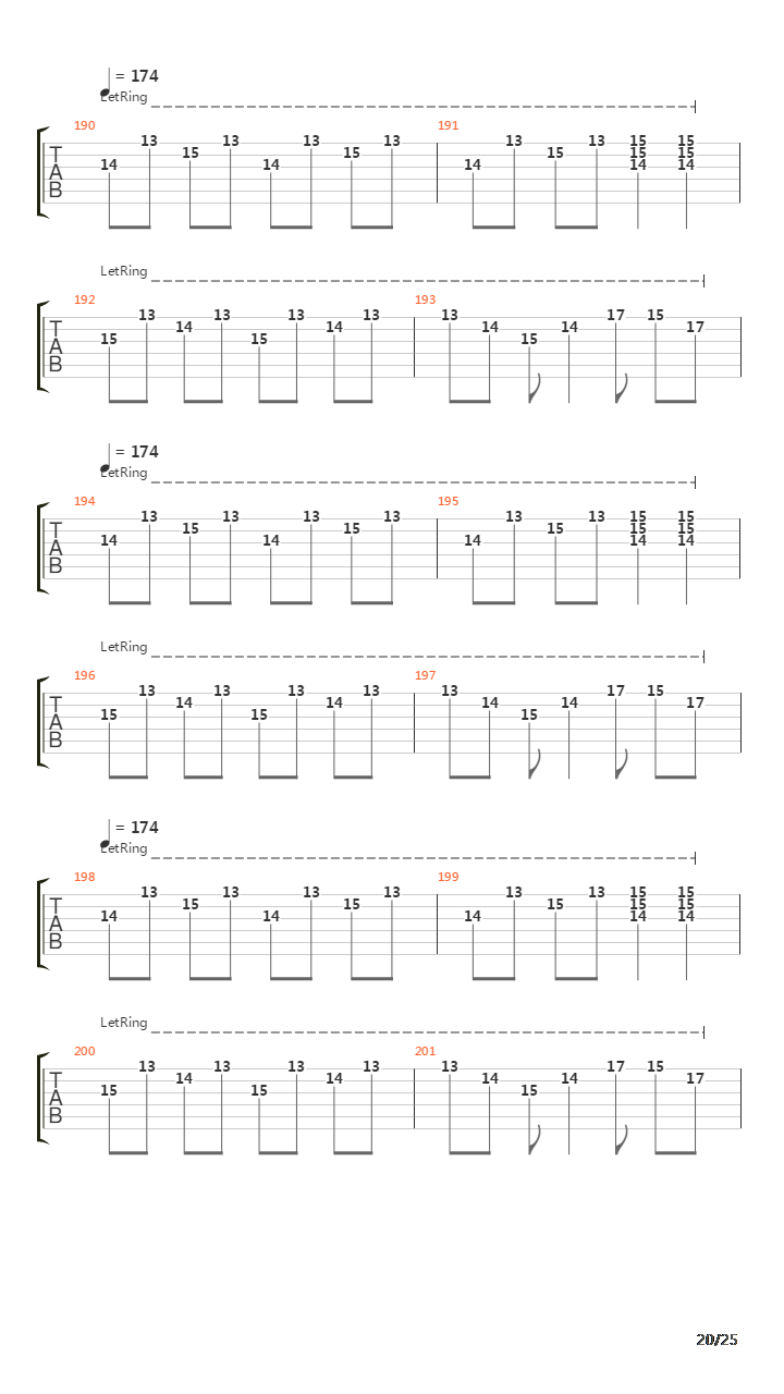 Tetrastructural Minds吉他谱