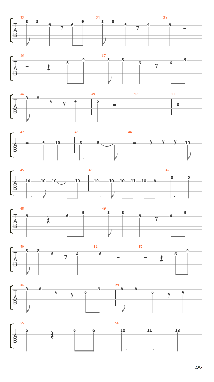 La Fin吉他谱
