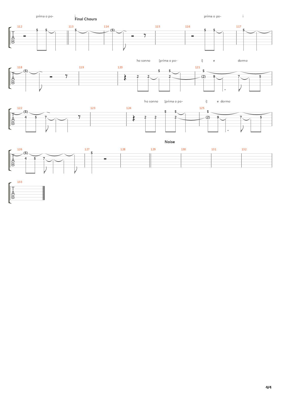 Balanite吉他谱