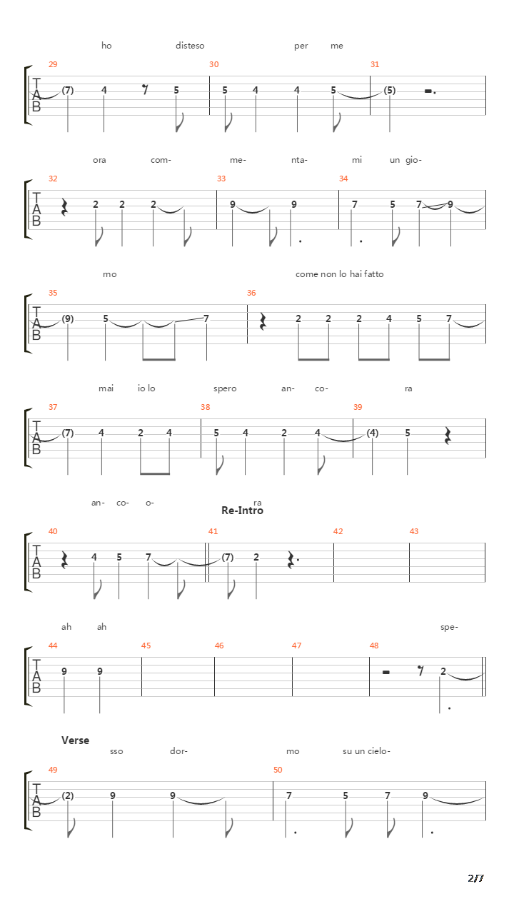 Balanite吉他谱