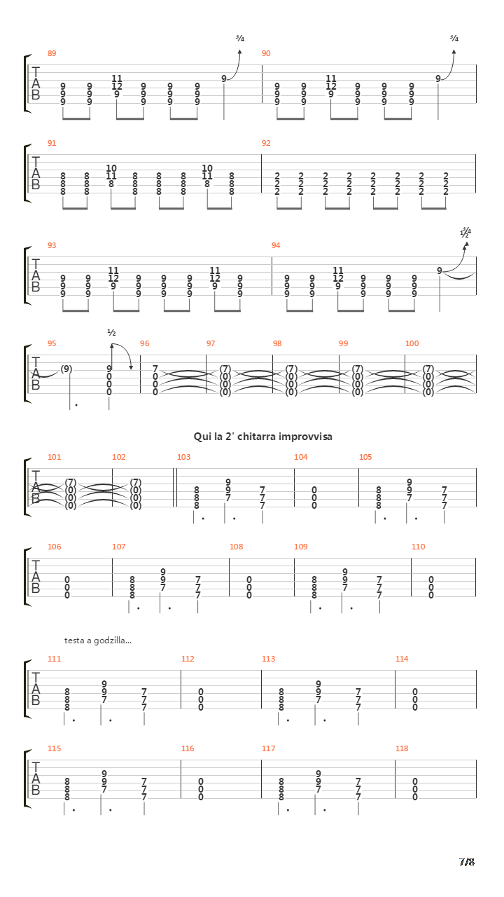 Non Prendere Lacme Eugenio Guitar吉他谱