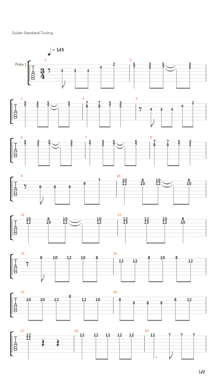 El Andariego吉他谱