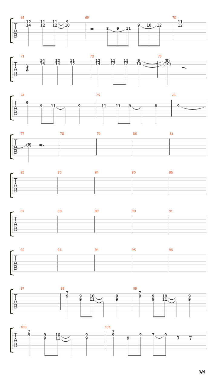 Estos Celos吉他谱