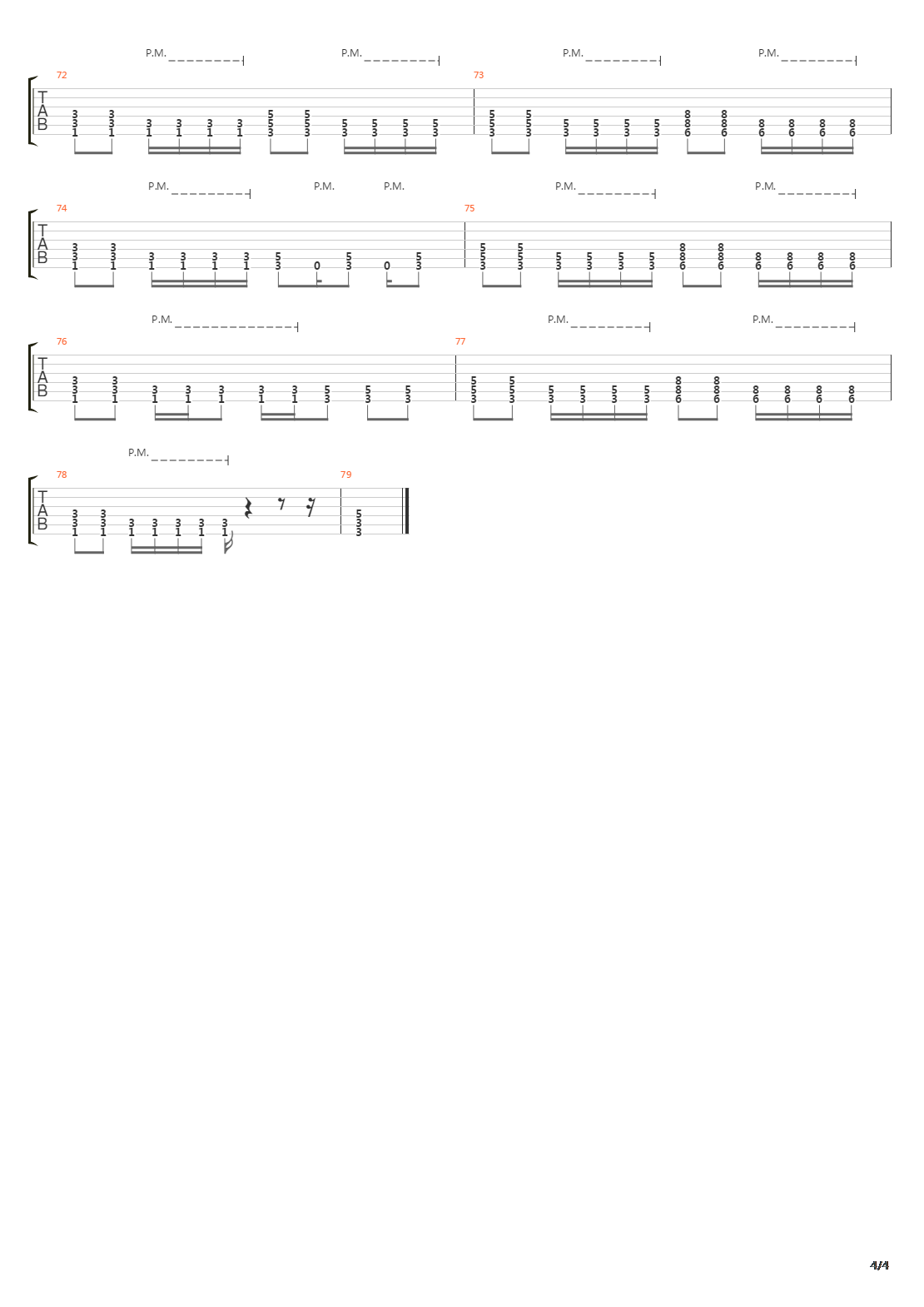 Pariah吉他谱