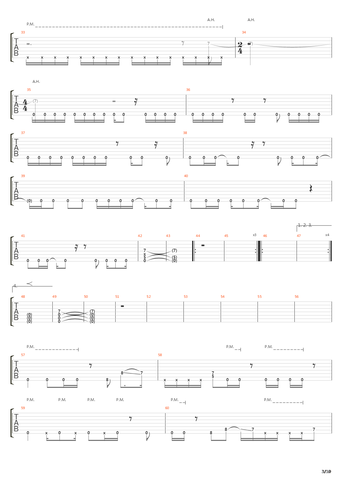 Traces吉他谱