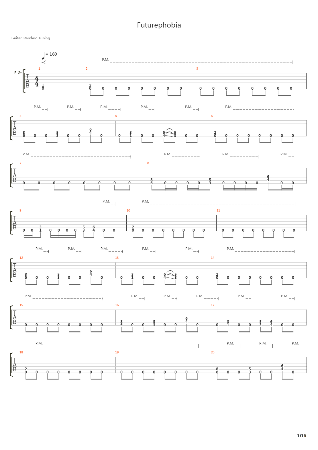 Futurephobia吉他谱
