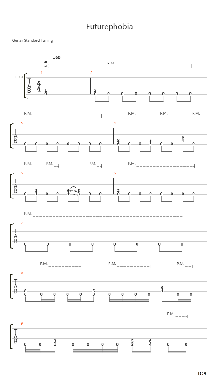 Futurephobia吉他谱