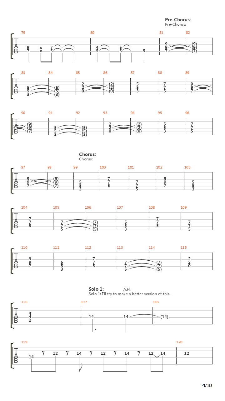 Blood And Gasoline吉他谱