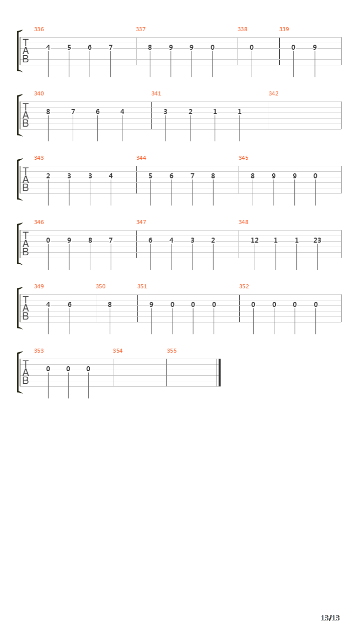 54吉他谱