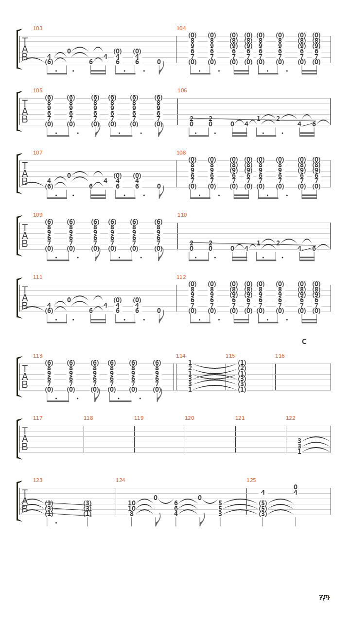 Chromium Sun吉他谱