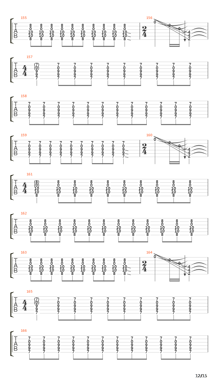 Continental Drift吉他谱