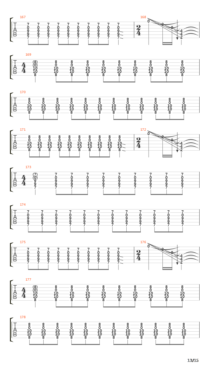 Continental Drift吉他谱