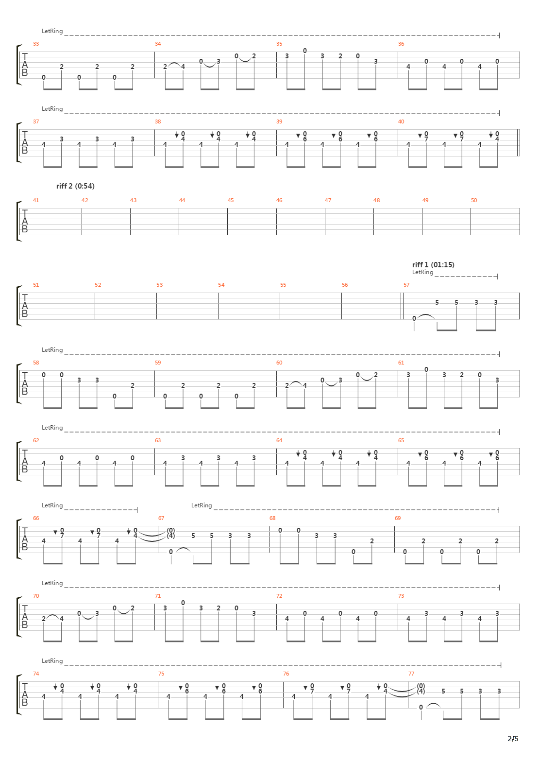Road吉他谱