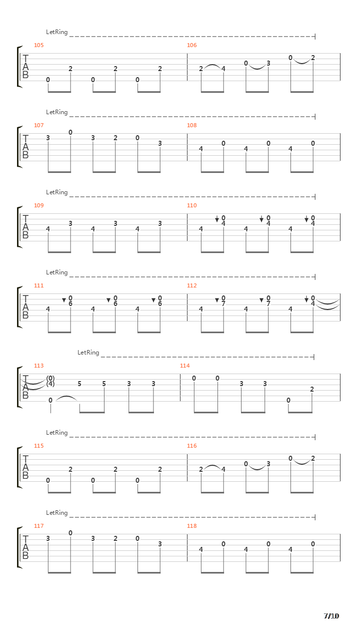 Road吉他谱