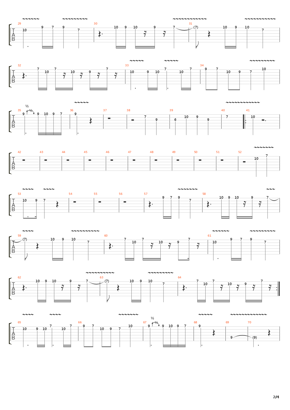 The Final Countdown吉他谱