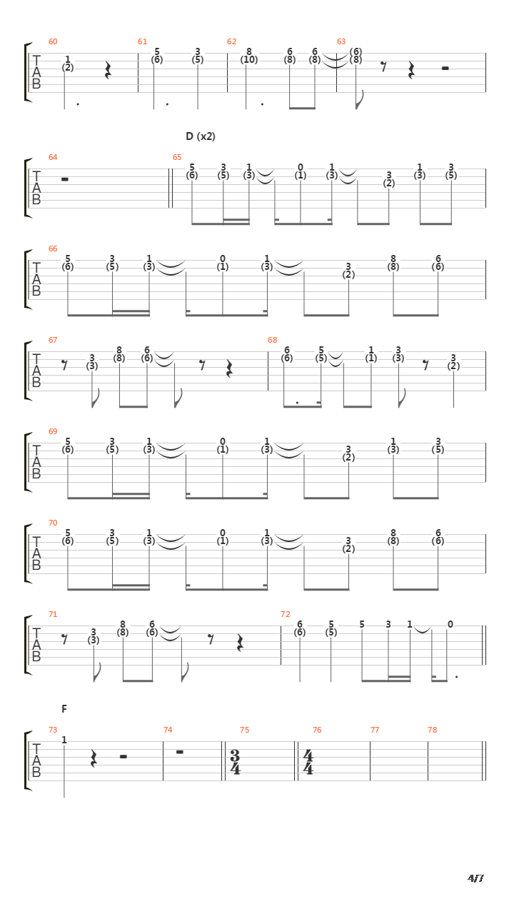 Theater吉他谱