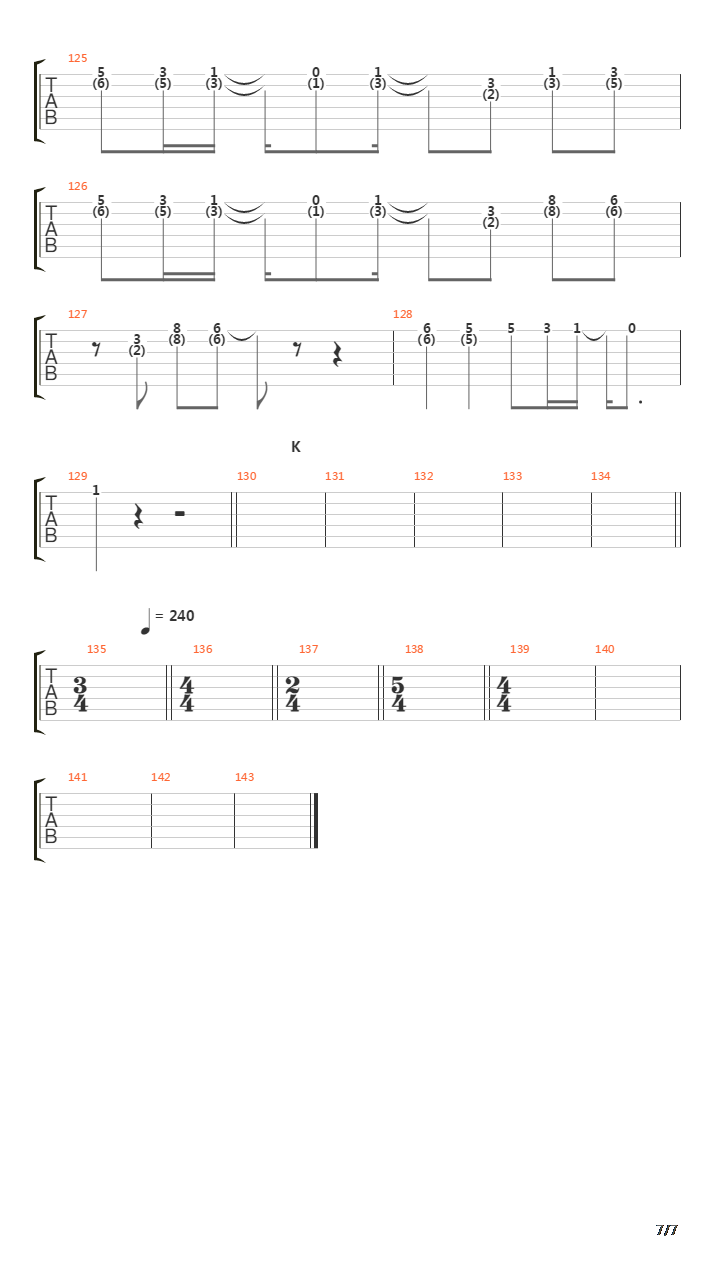 Theater吉他谱