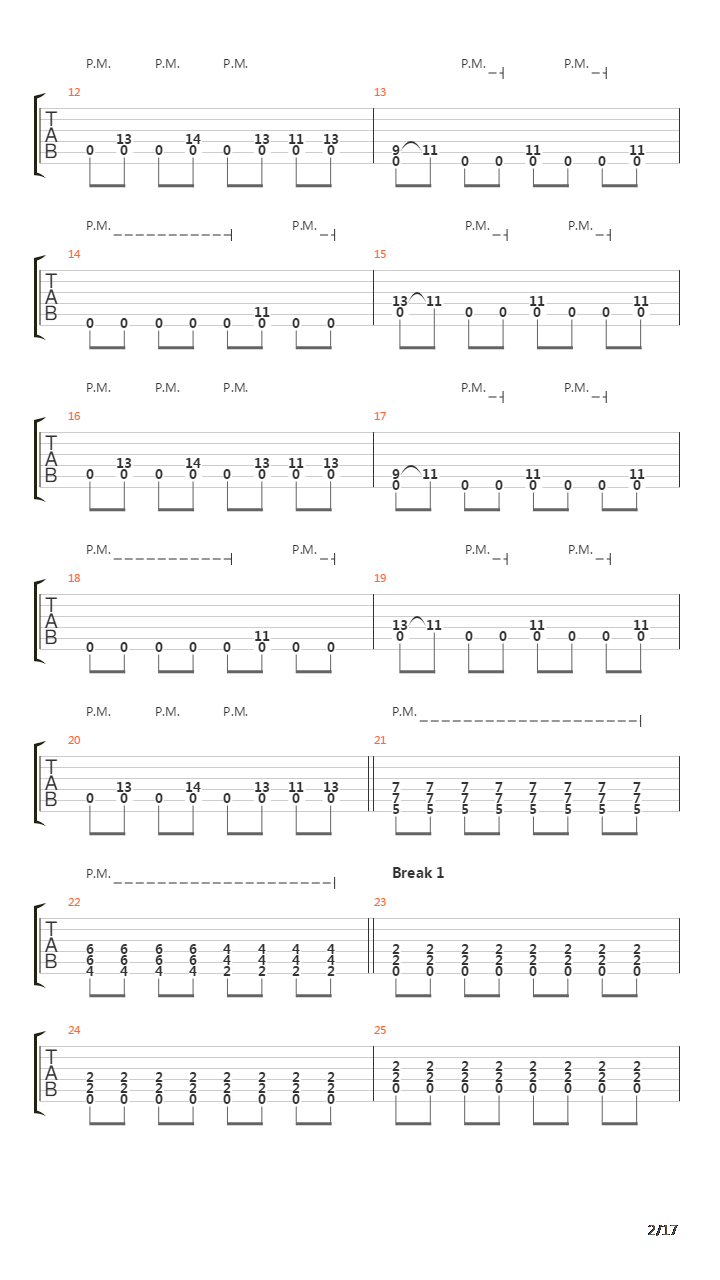 Fallen吉他谱