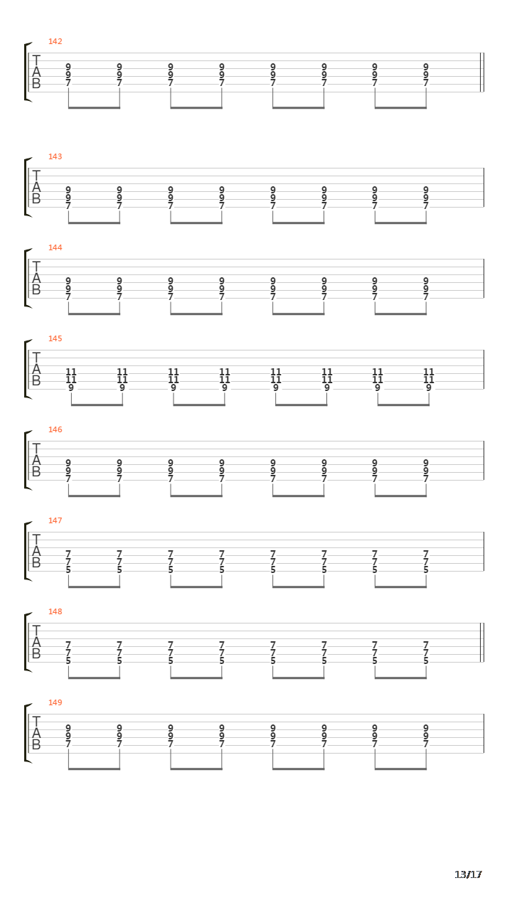 Fallen吉他谱