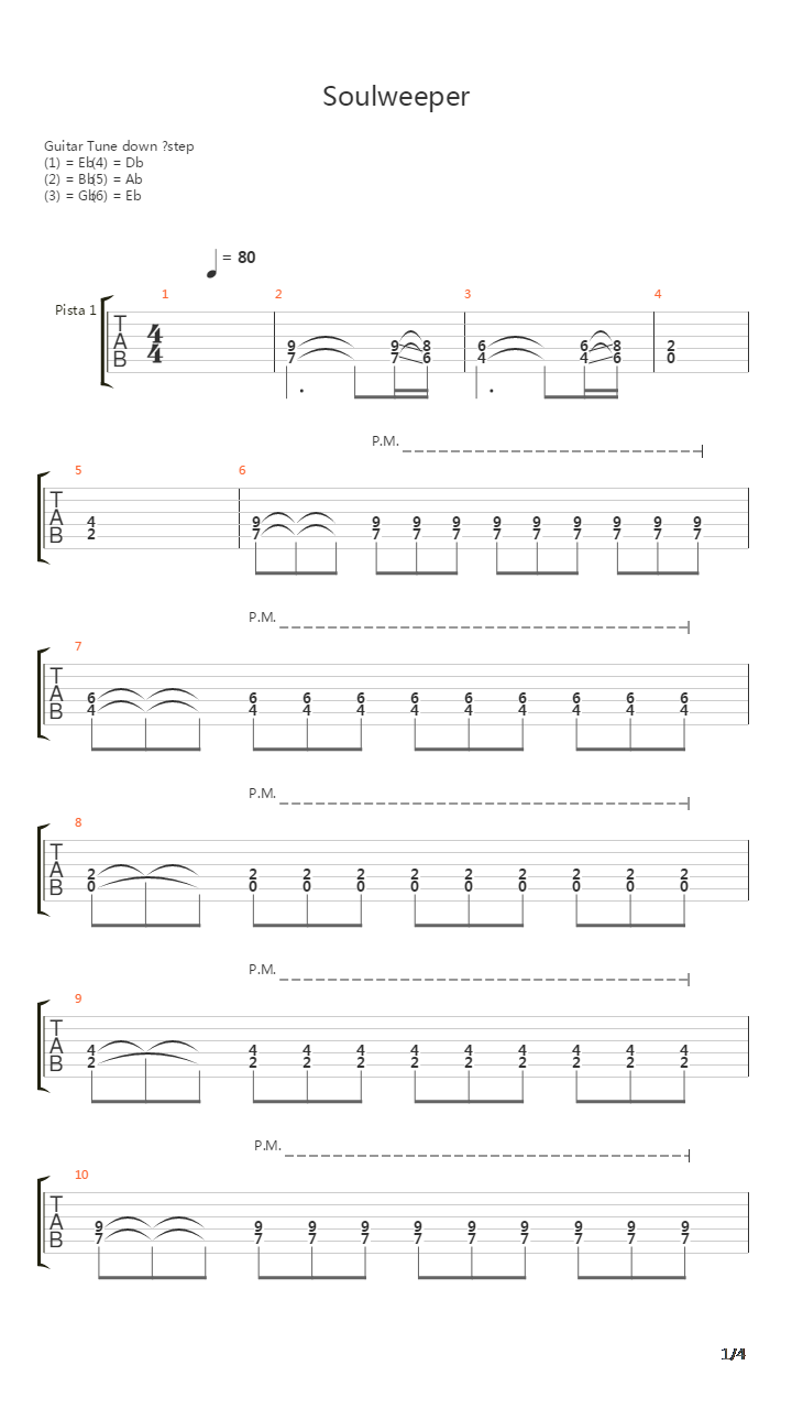 Soulweeper吉他谱