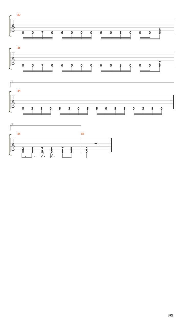 The Bells Of Death吉他谱