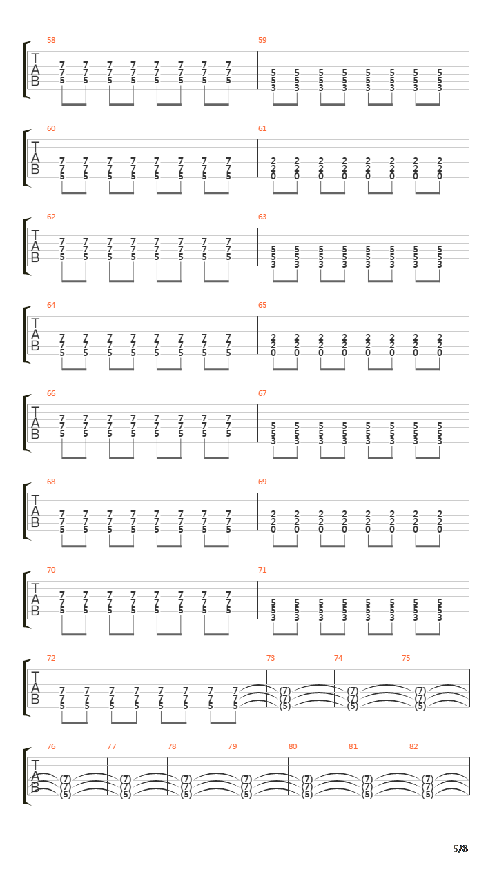 1982吉他谱