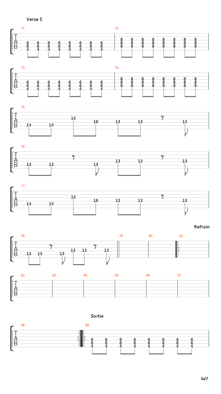 Paris吉他谱