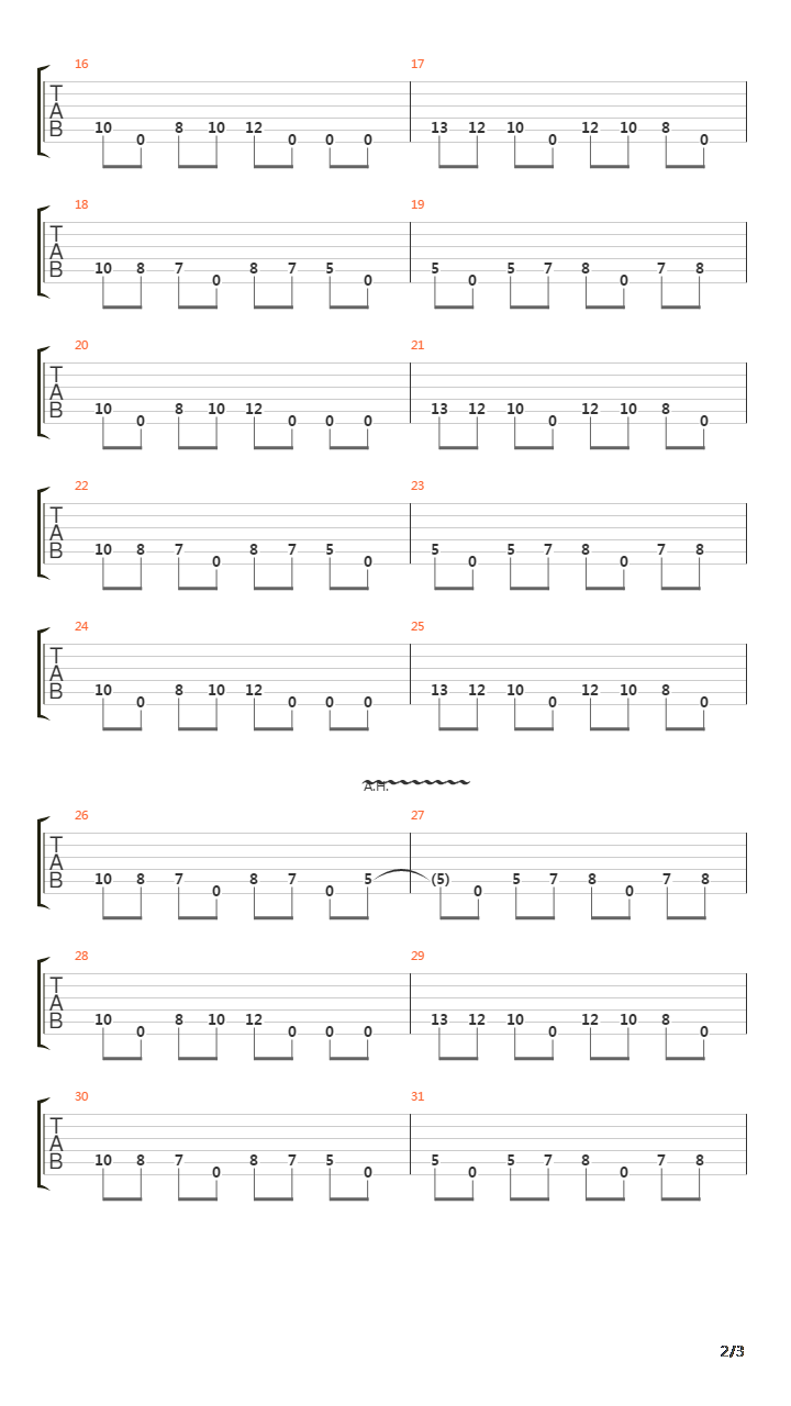 Guide For The Helpless吉他谱