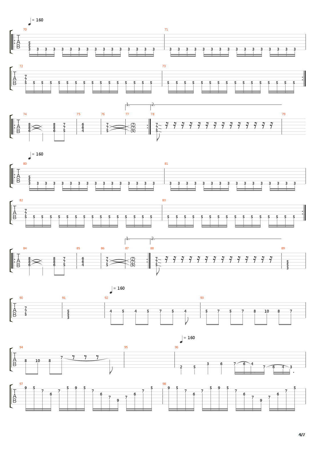 Aire Completa吉他谱