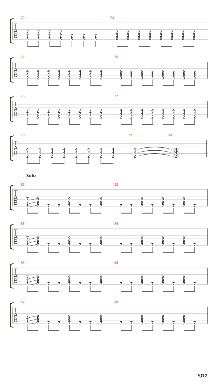 Cobarde吉他谱