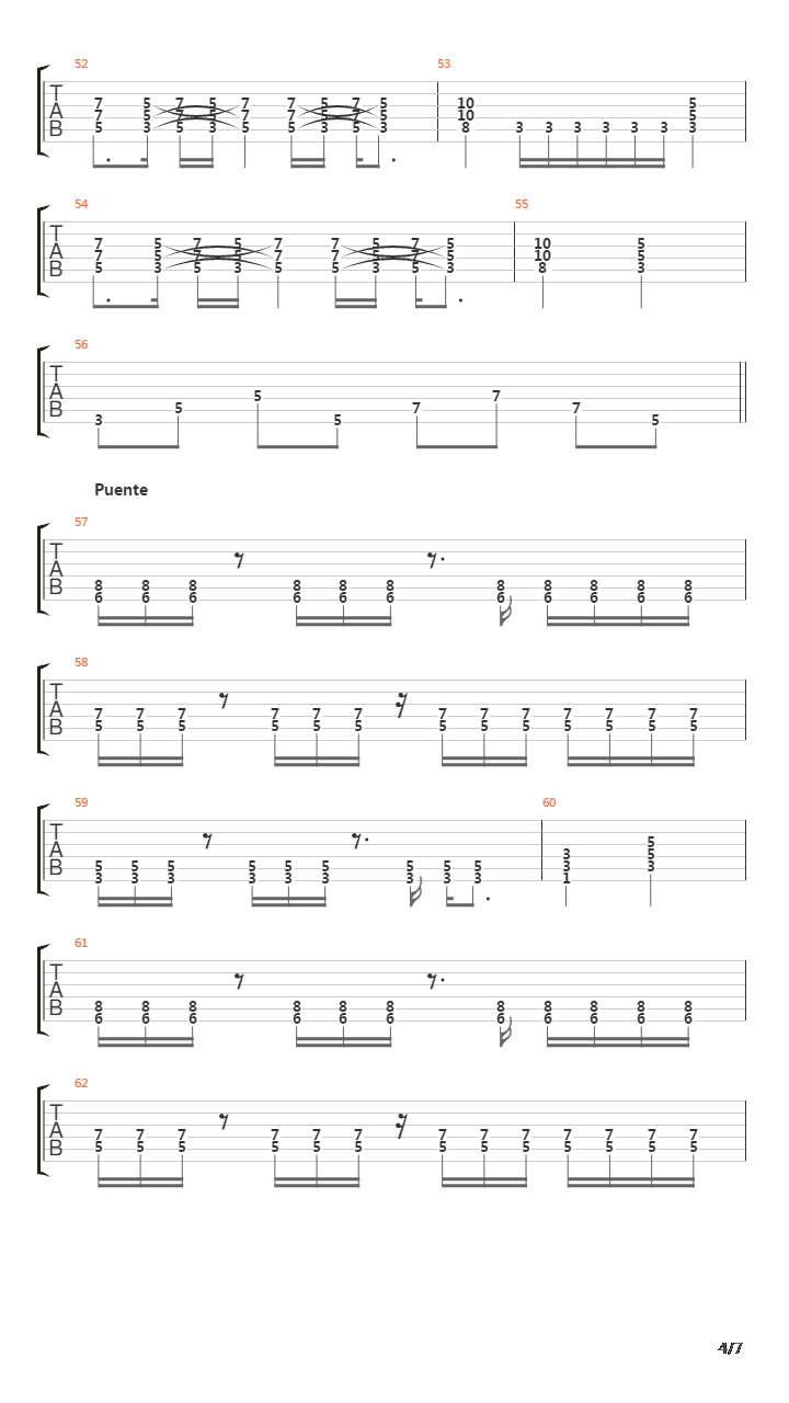 Tu Ausencia吉他谱