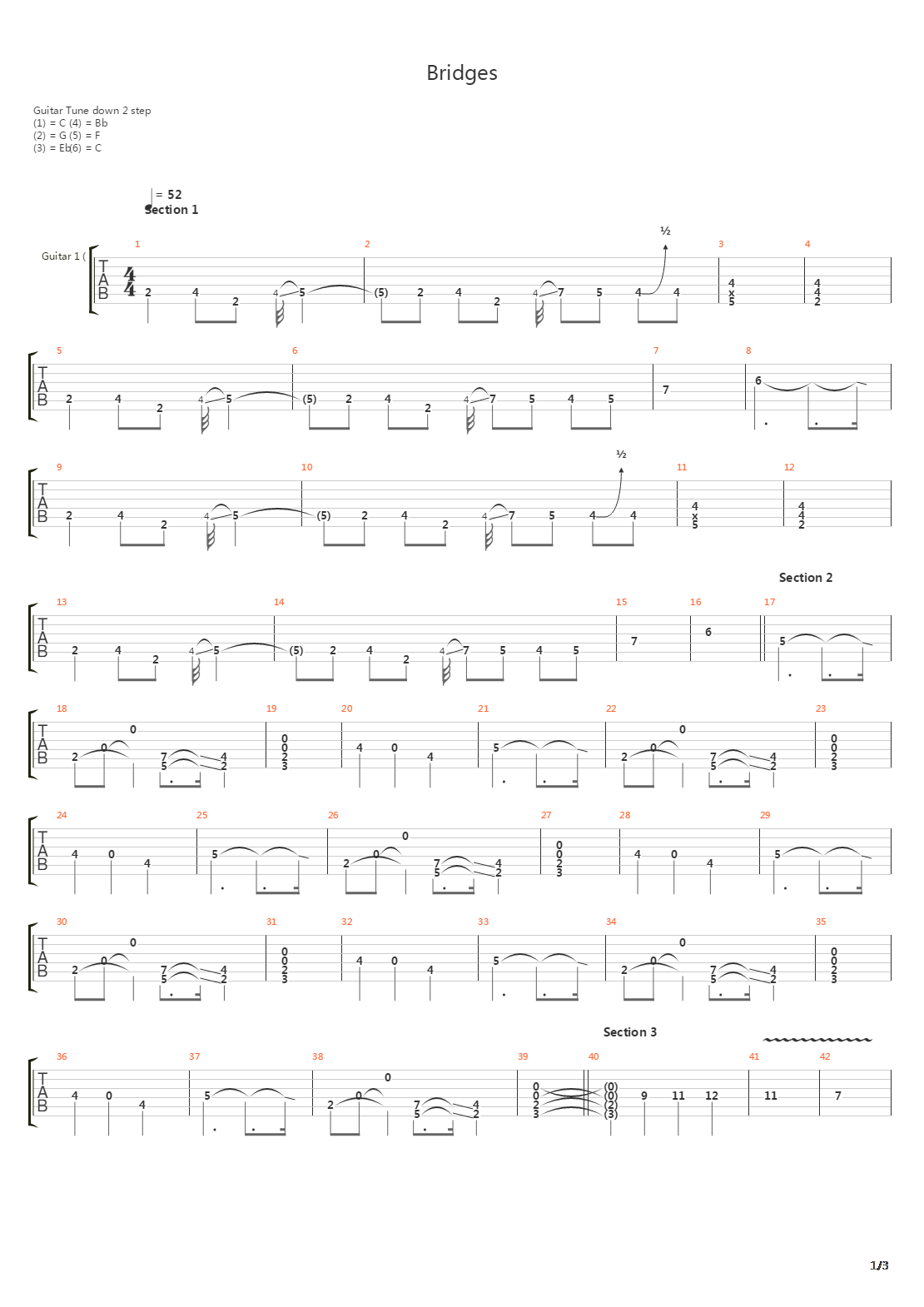 Bridges吉他谱