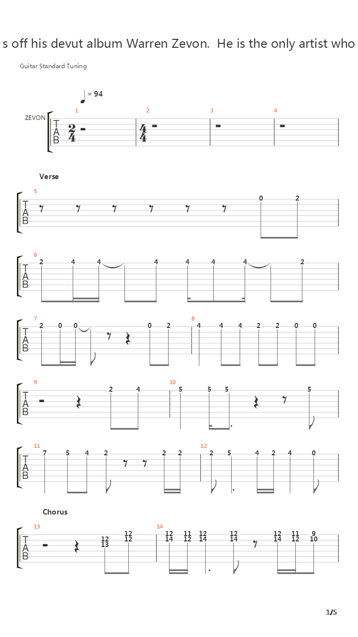 Carmelita吉他谱