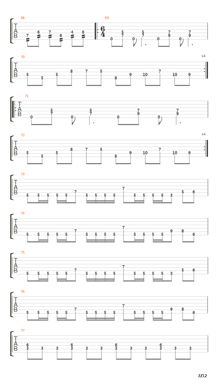 Dies Irae吉他谱