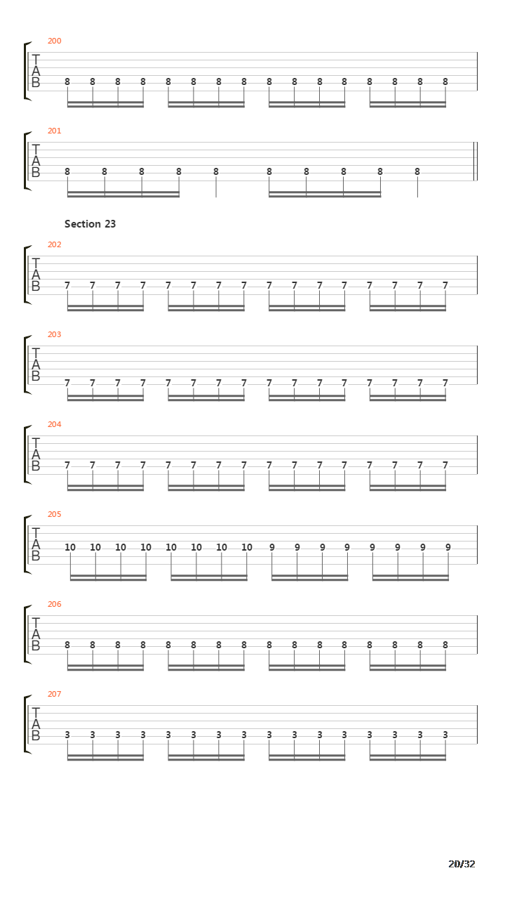Legions Of The Black Light吉他谱