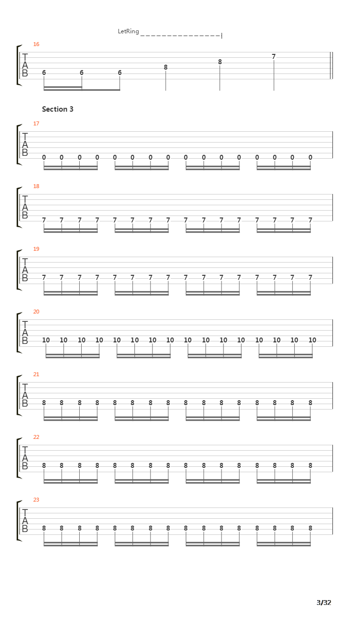 Legions Of The Black Light吉他谱