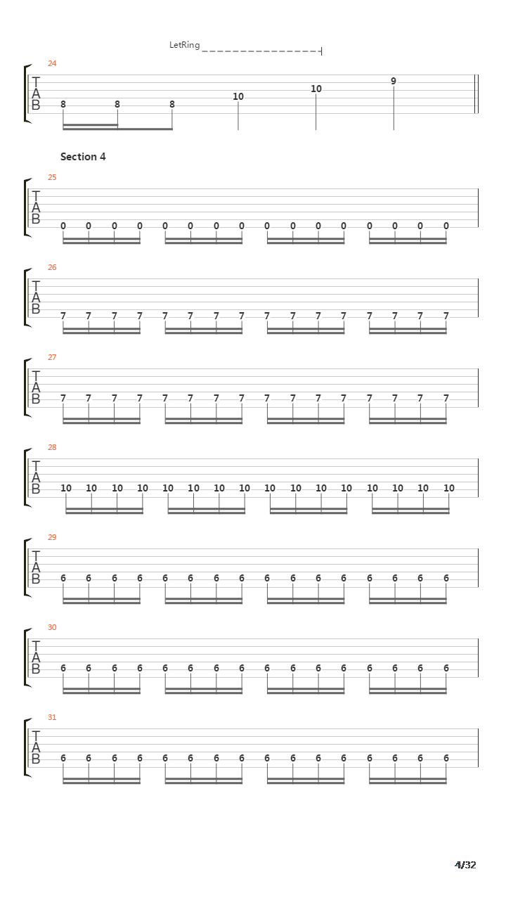 Legions Of The Black Light吉他谱