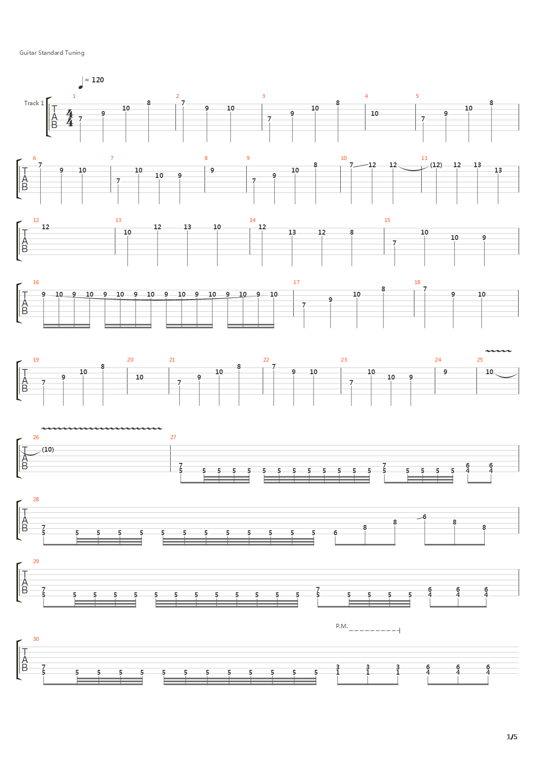 Underneath The Cenotaph吉他谱