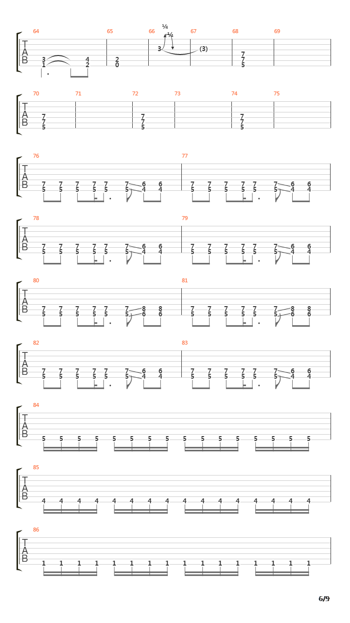 Underneath The Cenotaph吉他谱