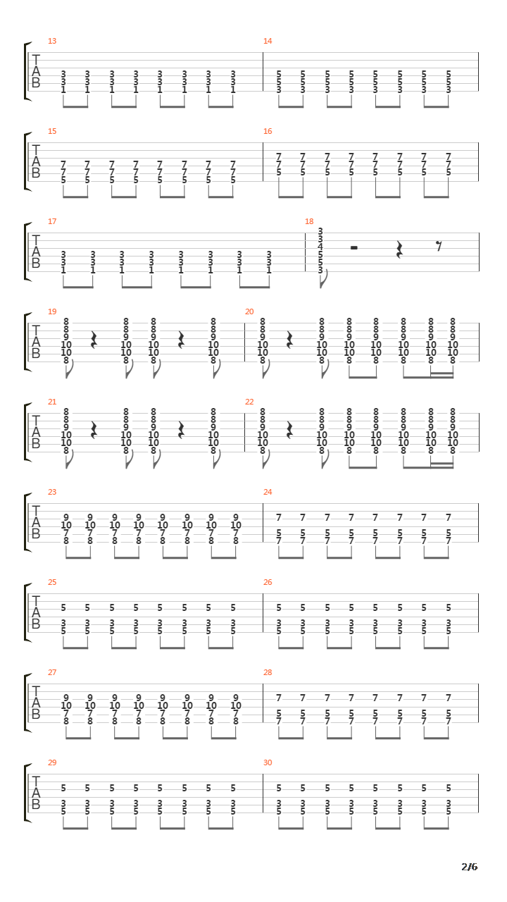 Selective Memory吉他谱