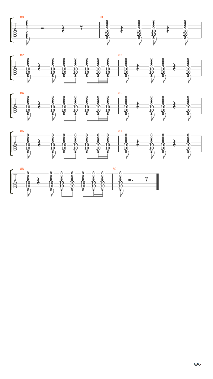 Selective Memory吉他谱