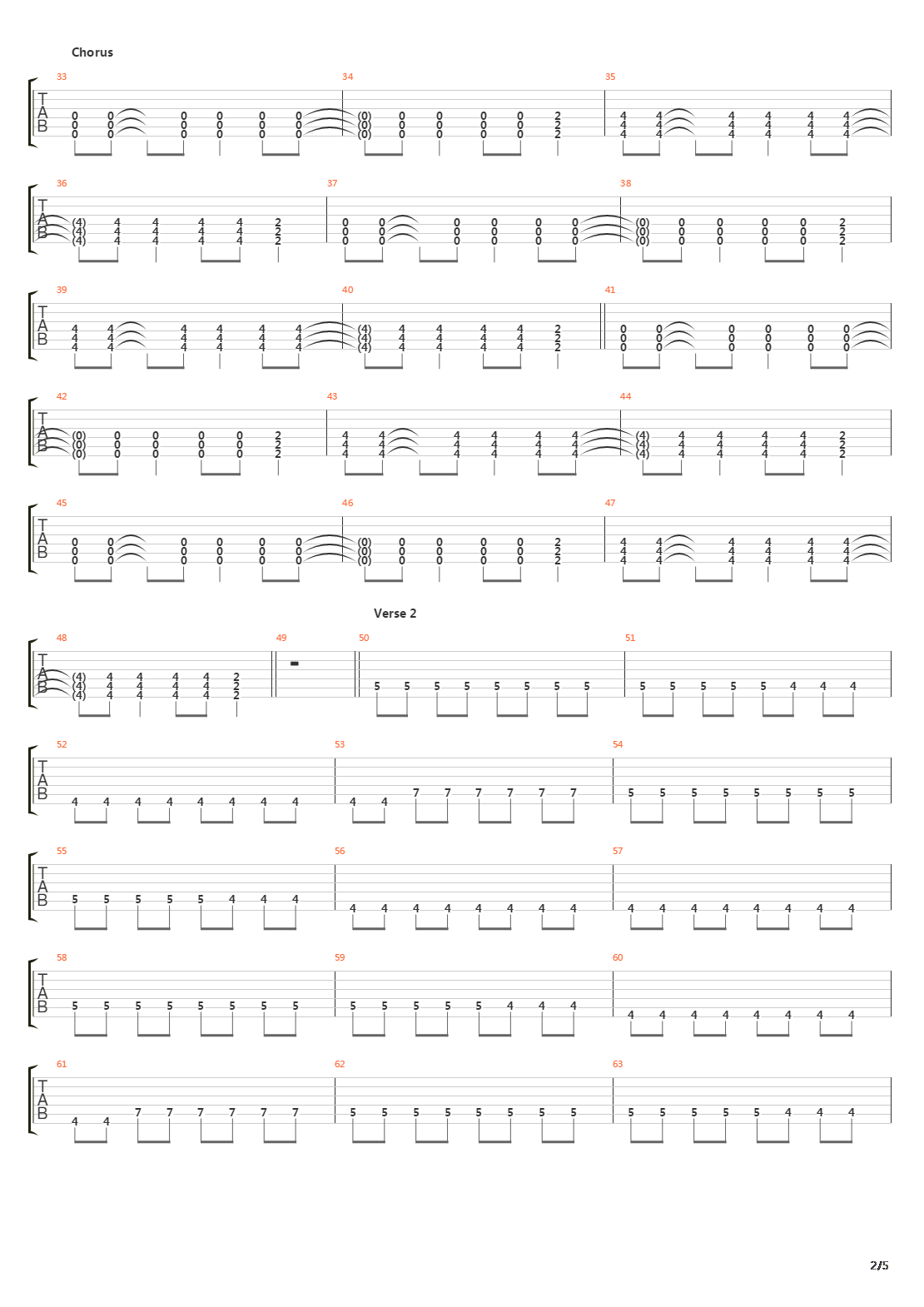 Paradigm吉他谱