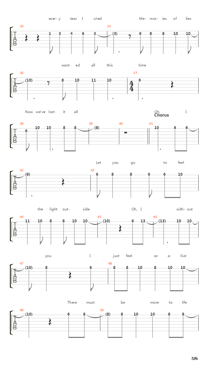 Without You吉他谱