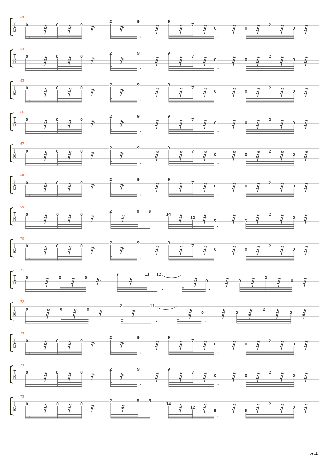 Palladium吉他谱