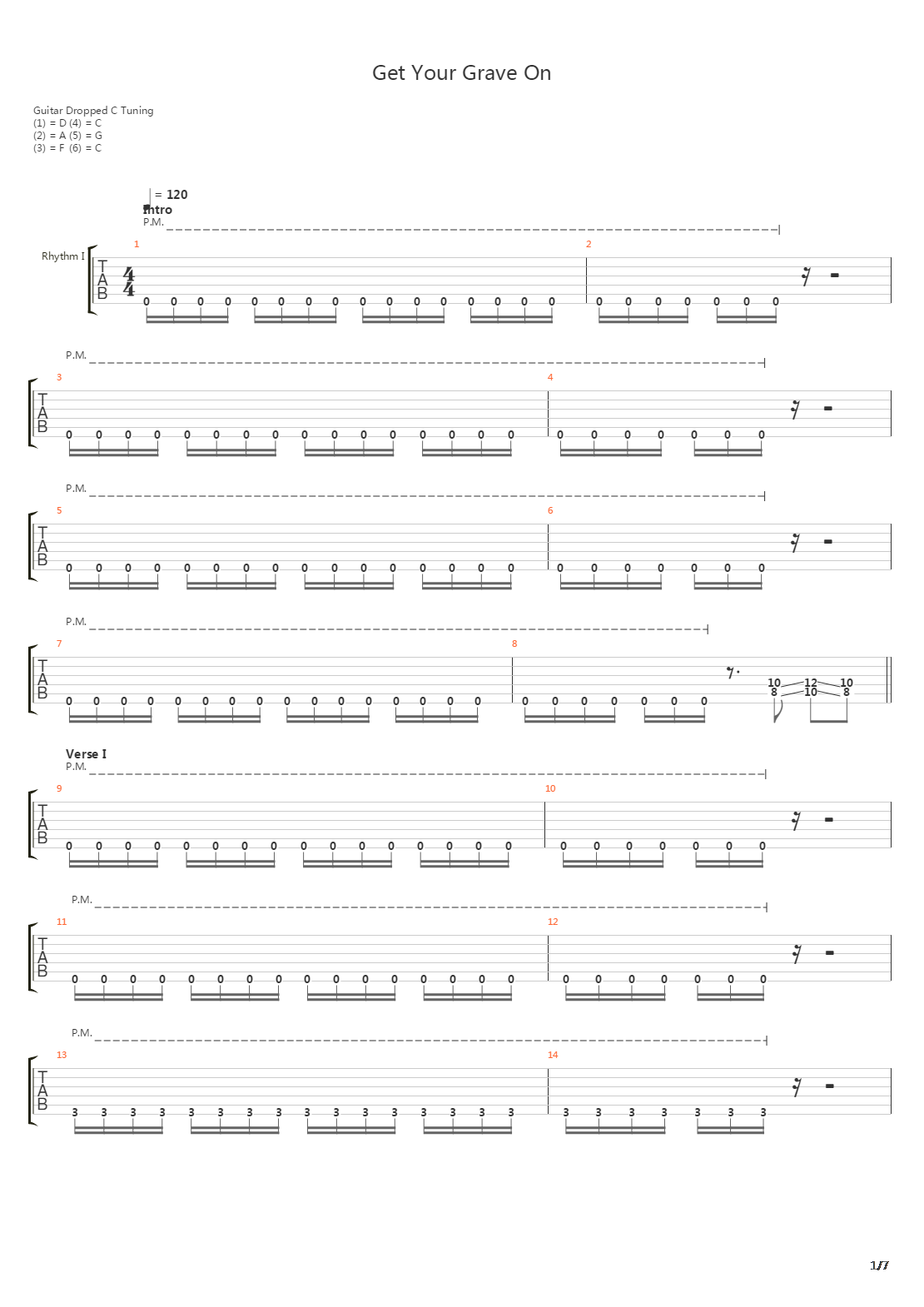 Get Your Grave On吉他谱