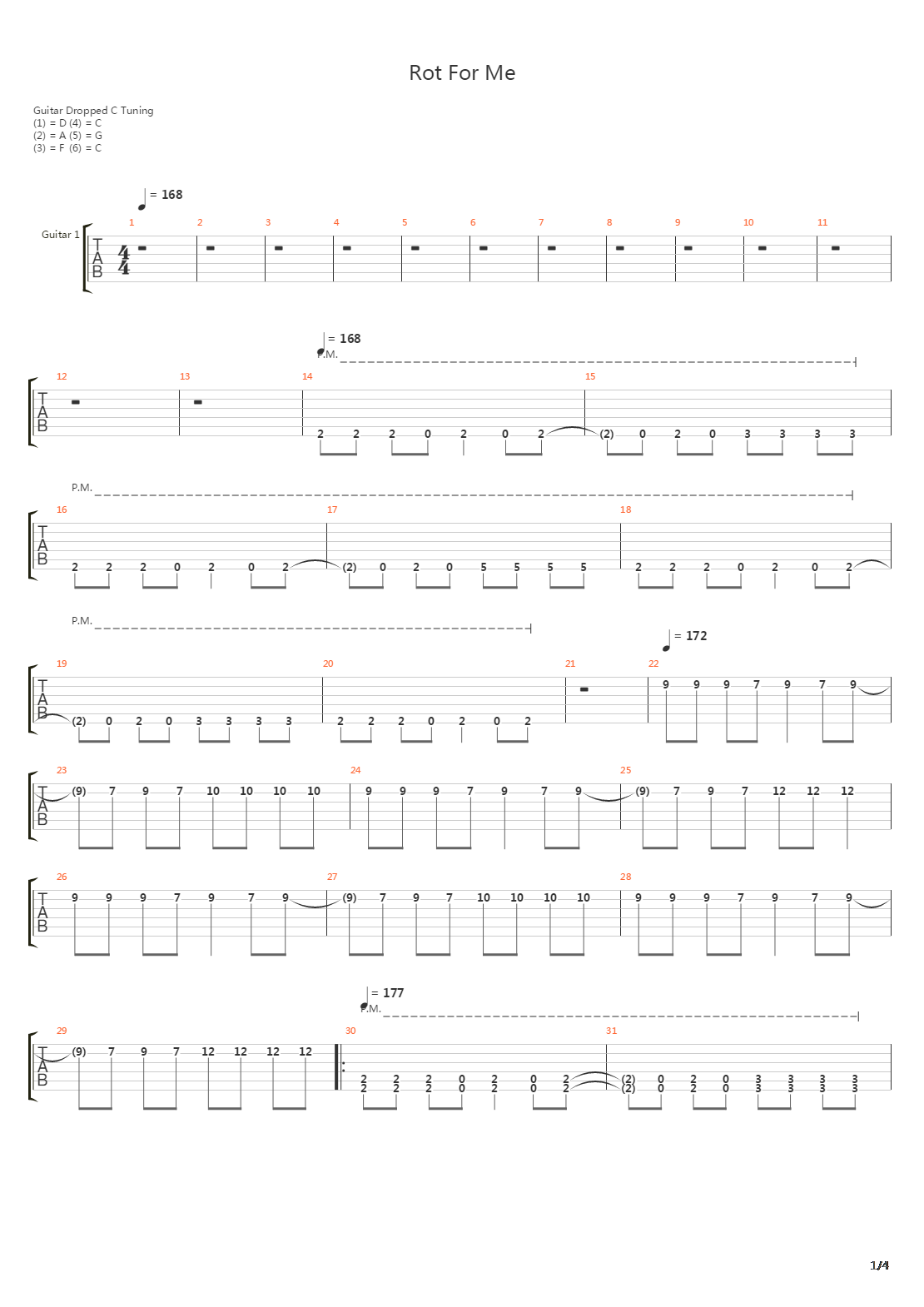 Rot For Me吉他谱